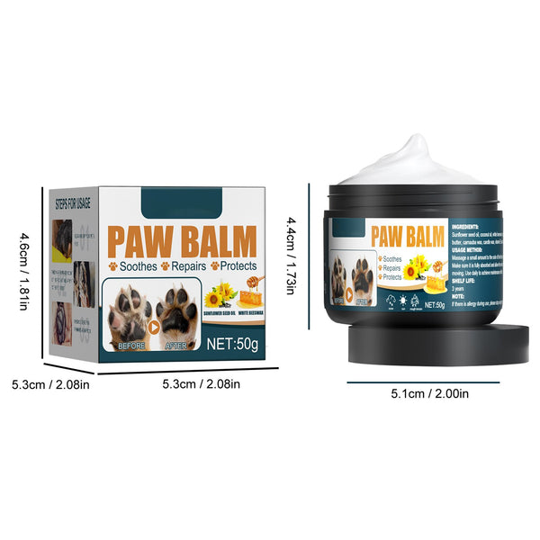 Pet Paw Balm 50g Paw Soother Natural Skin Healing Balm Moisturising Cream for Repairing Dry and Cracked Skin Dog Cat Skin Care C