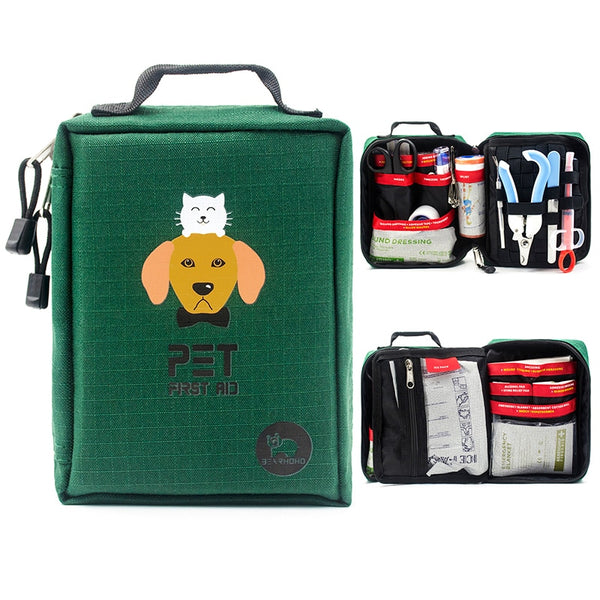 Bearhoho Dog First Aid Kit 160pcs Medical Case Spotify Pet Emergency Survival Kit Molle Pouch For Travel Hiking Camping Hunting