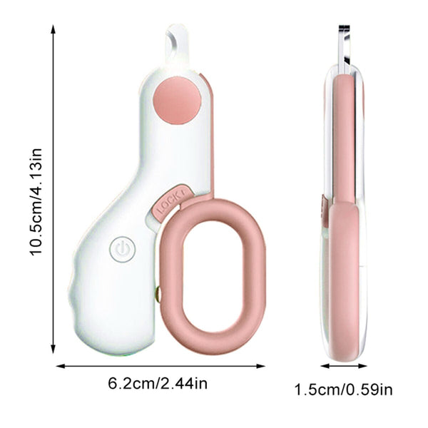 Cat Nail Clipper with LED Light Safety Pet Nail Trimmers Cat Claw Clipper Scissors Dog Nail Cutter Avoid Excessive Cutting Pet