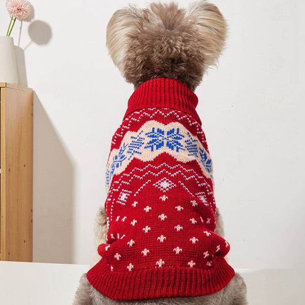 Winter Dog Coat Sweater Christmas Clothes Warm Soft Knitting Pet Dog Vest Sweater For Small Medium Dogs Chihuahua Yorkshire