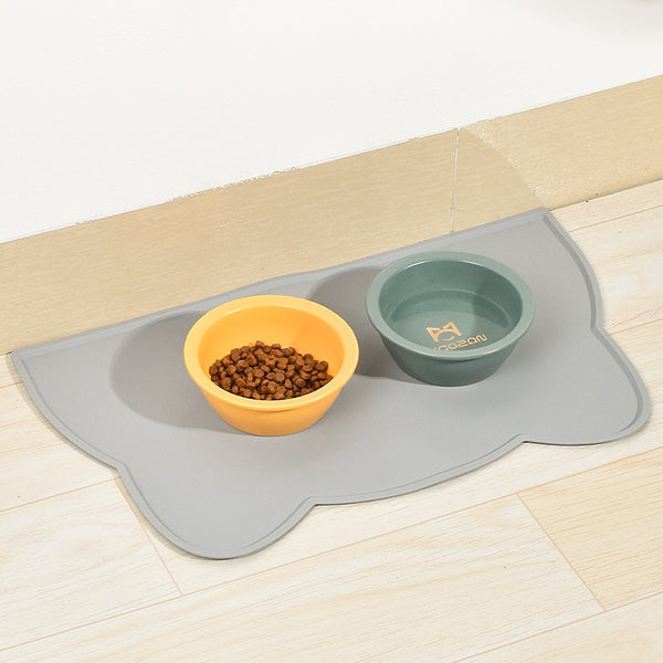 Pet Silicone Food Mat Portable Waterproof Leak-Proof Non-Slip Feeding Mats Bowl Pad Cushion For Cats Dogs Pet Items