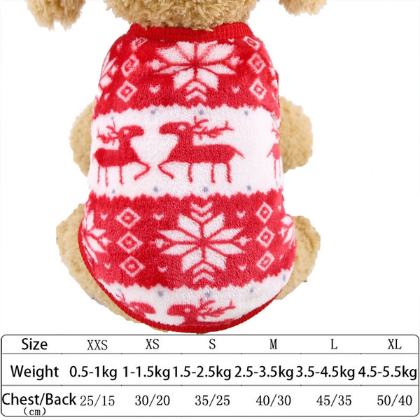 Pet Dog Clothes Winter Soft Fleece Dogs Hoodies Pet Clothes for Small Dogs Puppy Cats Chihuahua Yorkshire Pets Christmas Costume