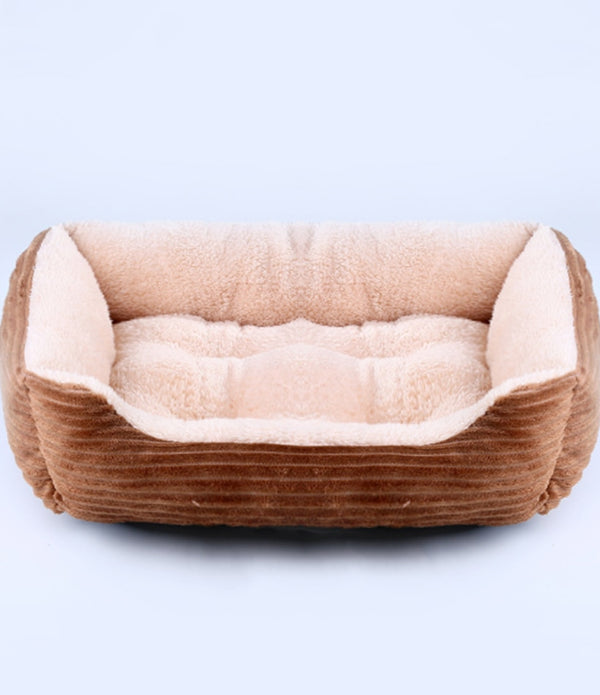 Bed for Dog Cat Pet Square Plush Kennel Medium Small Dog Sofa Bed Cushion Pet Calming Dog Bed House Pet Supplies Accessories