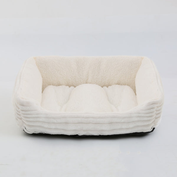 Bed for Dog Cat Pet Square Plush Kennel Medium Small Dog Sofa Bed Cushion Pet Calming Dog Bed House Pet Supplies Accessories