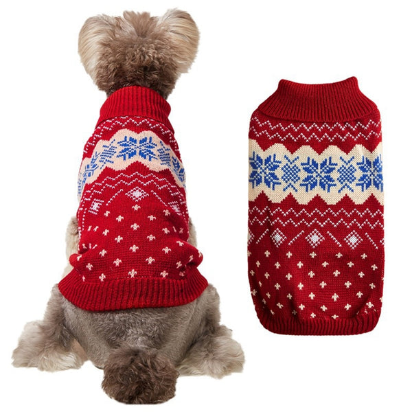 Winter Dog Coat Sweater Christmas Clothes Warm Soft Knitting Pet Dog Vest Sweater For Small Medium Dogs Chihuahua Yorkshire