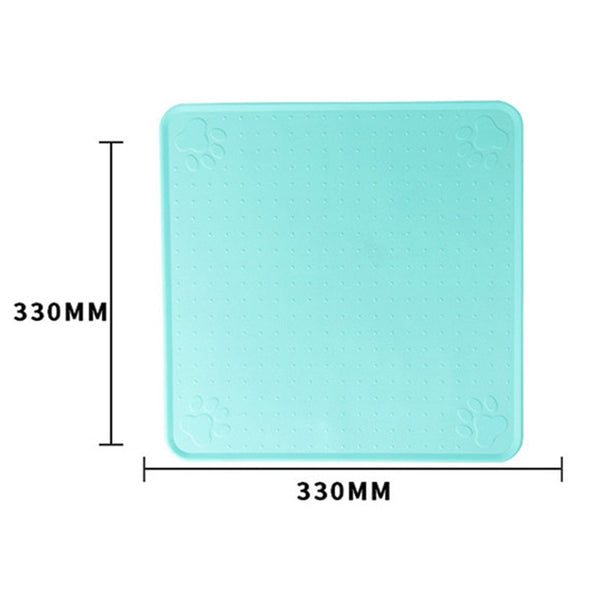 Anti-Slip Waterproof Pet Mat For Dogs Cats Solid Color Silicone Pet Food Pad Bowl Drinking Mat Dog Feeding Placemat Pet Supplies