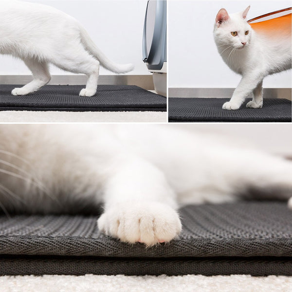 Pet Cat Litter Mat EVA Double-Layer Cat Litter Trapper Mats with Waterproof Bottom Non-slip Pet Litter Cat Mat Layer kattenmand