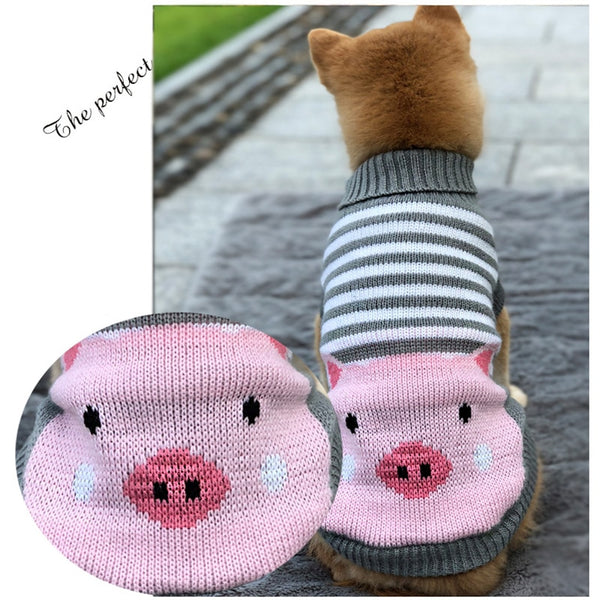 Warm Pet Dog Clothes For Cat Christmas Knitted Sweater Pet Chihuahua Bulldog Clothing For Small Medium Puppy Costume Coat Winter