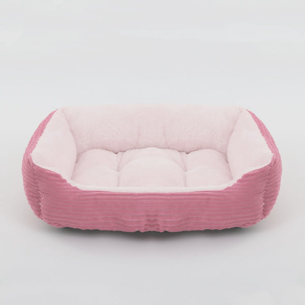 Bed for Dog Cat Pet Square Plush Kennel Medium Small Dog Sofa Bed Cushion Pet Calming Dog Bed House Pet Supplies Accessories