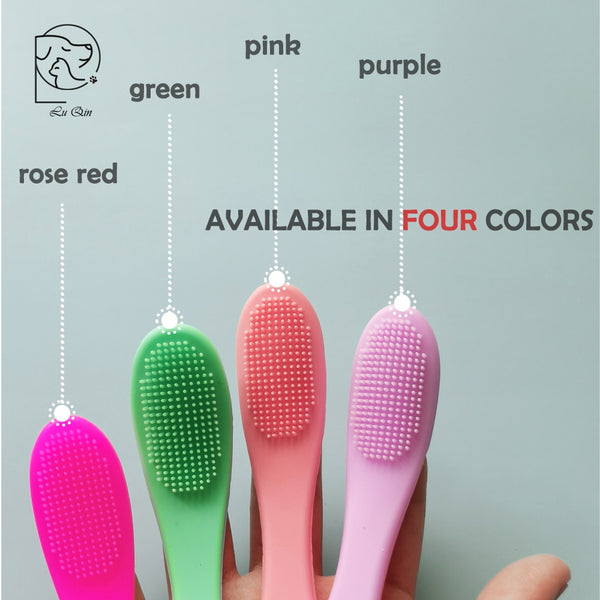 Dog Cat Cleaning Supplies Soft Pet Finger Brush Cats Brush Toothbrush Tear Stains Brush Eye Care Pets Cleaning Grooming Tools