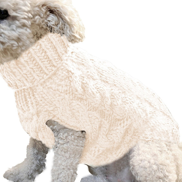 Dog Sweaters Winter Warm Dog Clothes for Small Dogs Turtleneck Knitted Pet Clothing Puppy Cat Sweater Vest Chihuahua Yorkie Coat